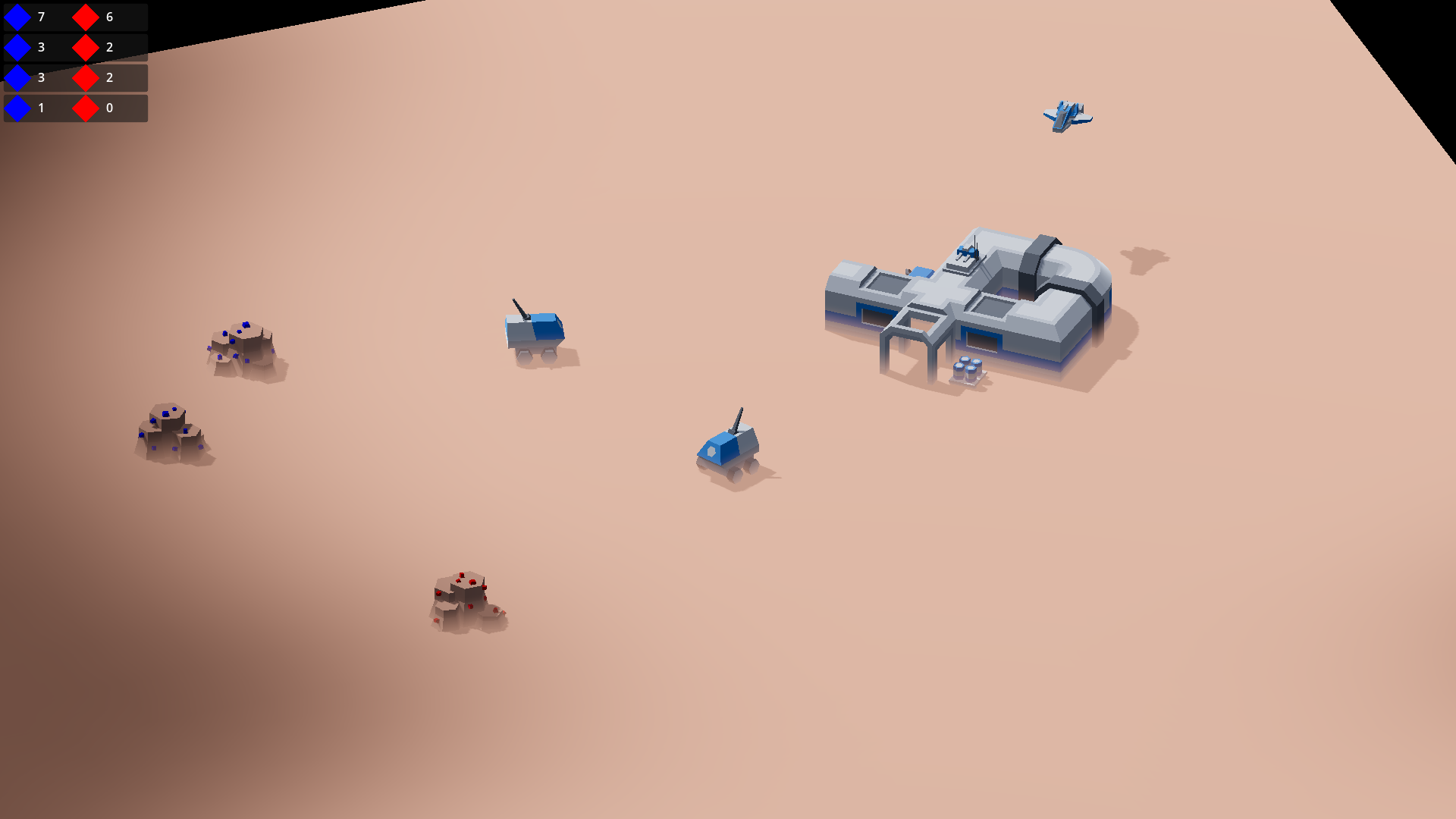 VerseCommand RTS — units in combat